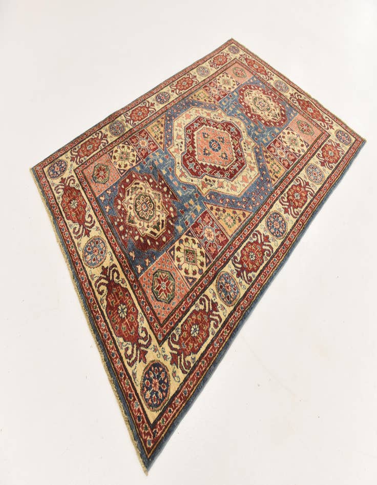 Detail image of 4' x 6' Hand Knotted Kazak Oriental Rug