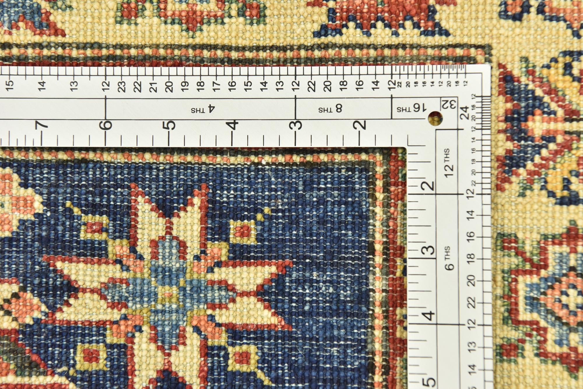 85cm x 125cm anudado a mano Kazak Alfombra Oriental