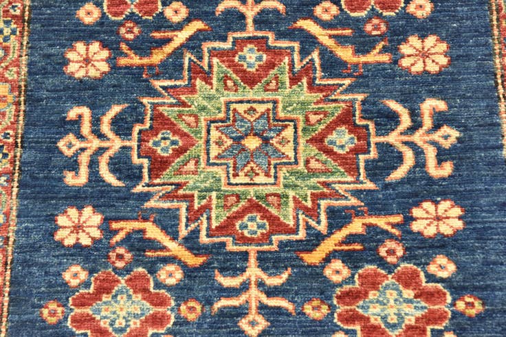 Detail image of 2' 9 x 4' 1 Hand Knotted Kazak Oriental Rug