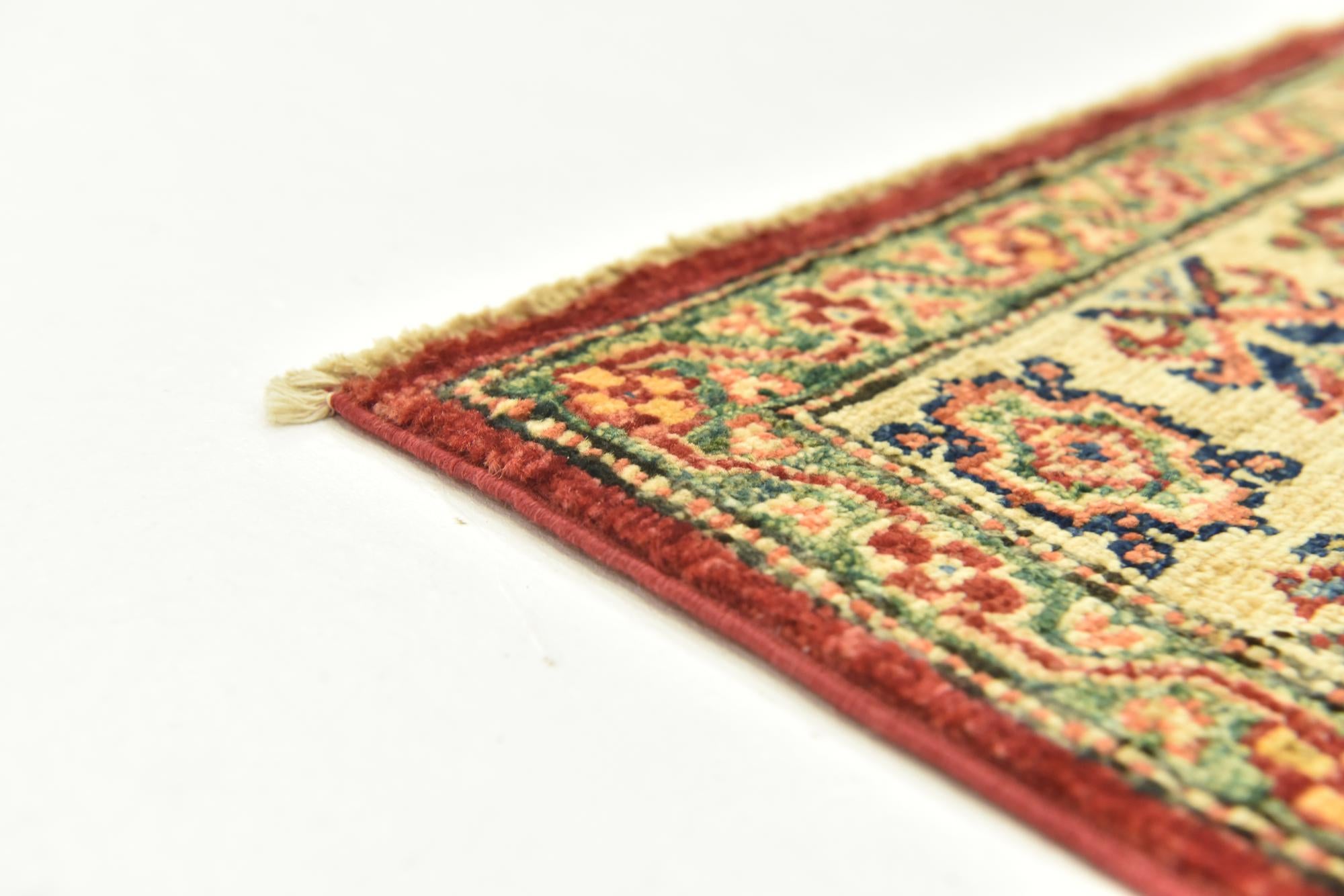 85cm x 125cm anudado a mano Kazak Alfombra Oriental