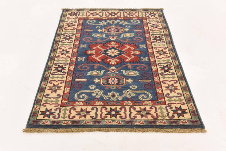 Detail image of 2' 9 x 4' 1 Hand Knotted Kazak Rug