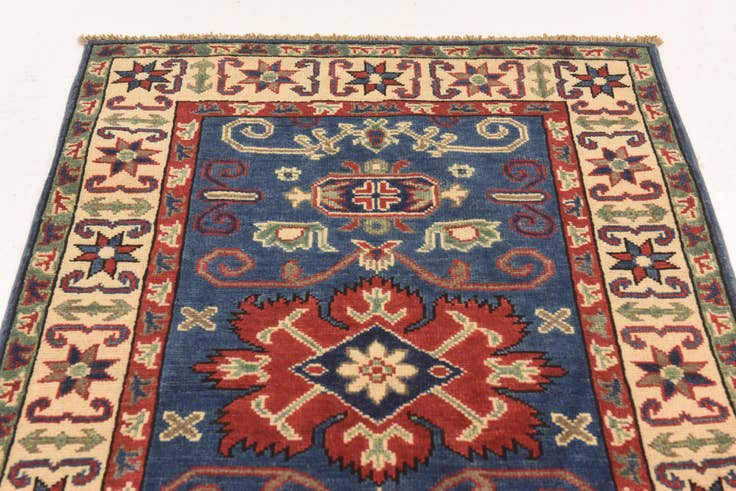 Detail image of 2' 9 x 4' 1 Hand Knotted Kazak Rug