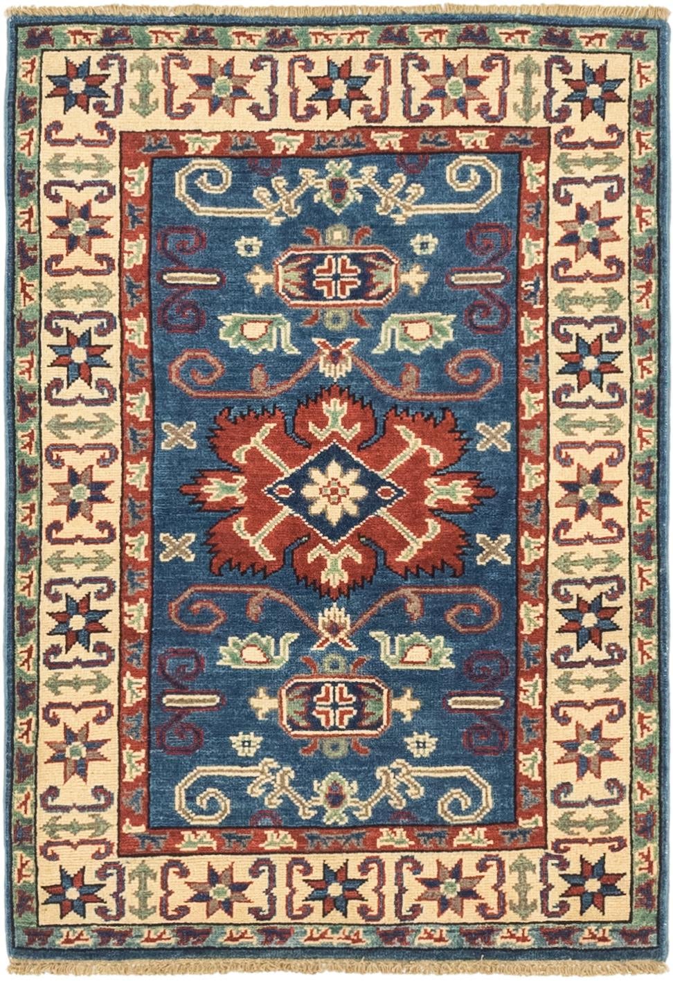 2' 9 x 4' 1 Hand Knotted Kazak Rug