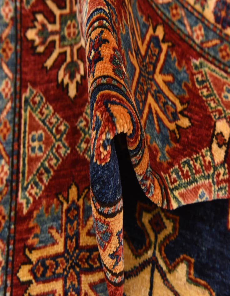 Detail image of 6' 6 x 10'  Hand Knotted Kazak Oriental Rug