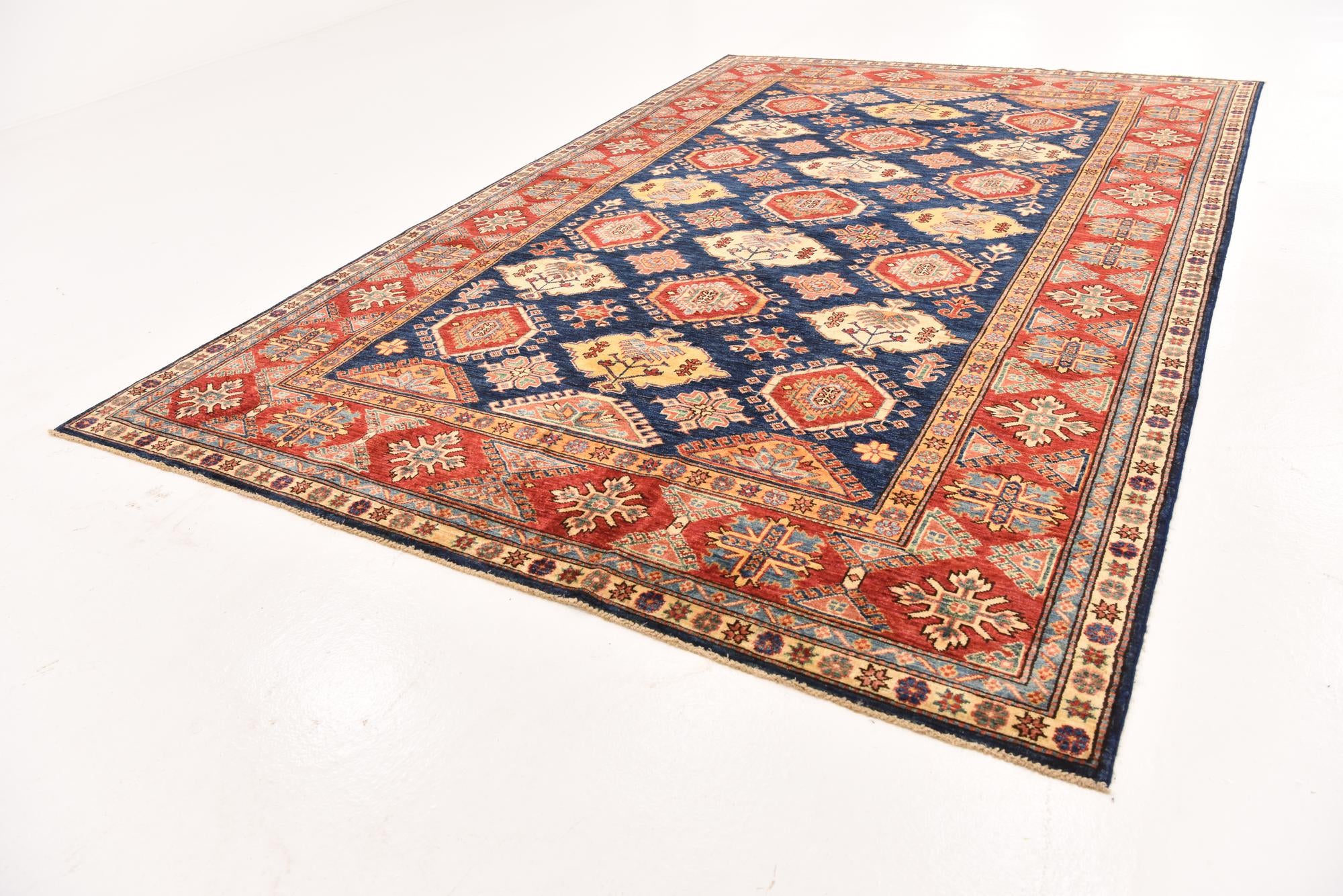 6' 6 x 10' Hand Knotted Kazak Oriental Rug