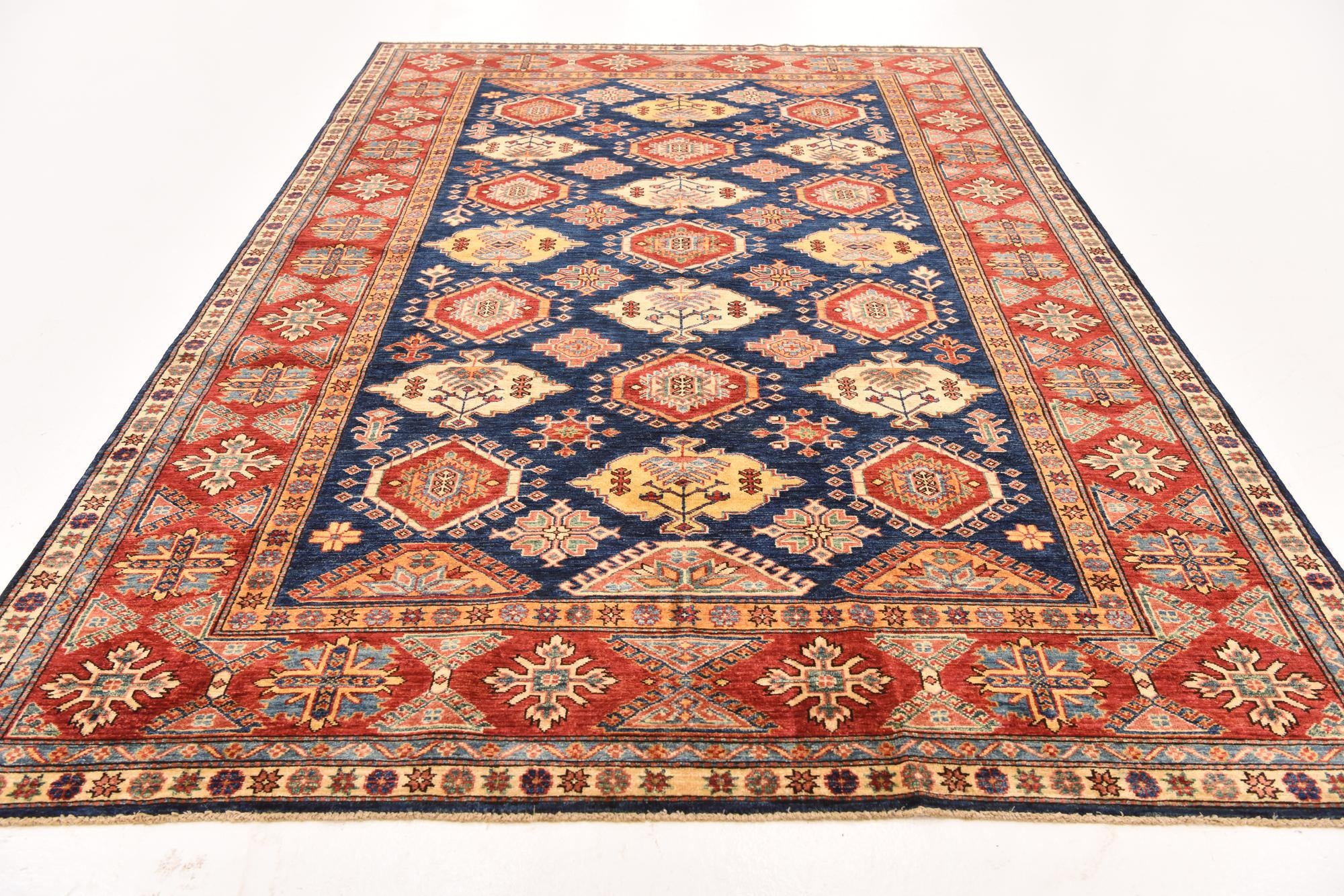 6' 6 x 10' Hand Knotted Kazak Oriental Rug