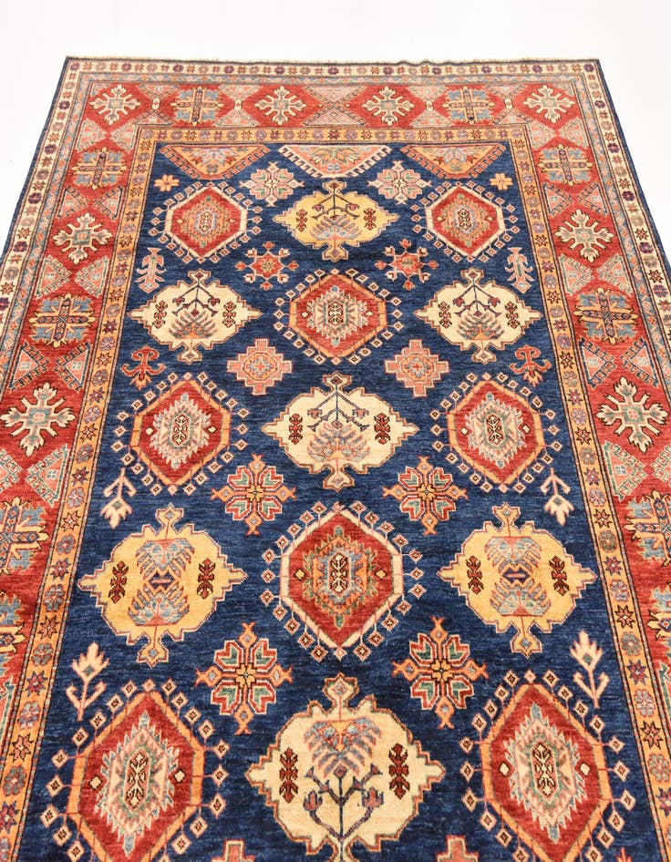 Detail image of 6' 6 x 10'  Hand Knotted Kazak Oriental Rug