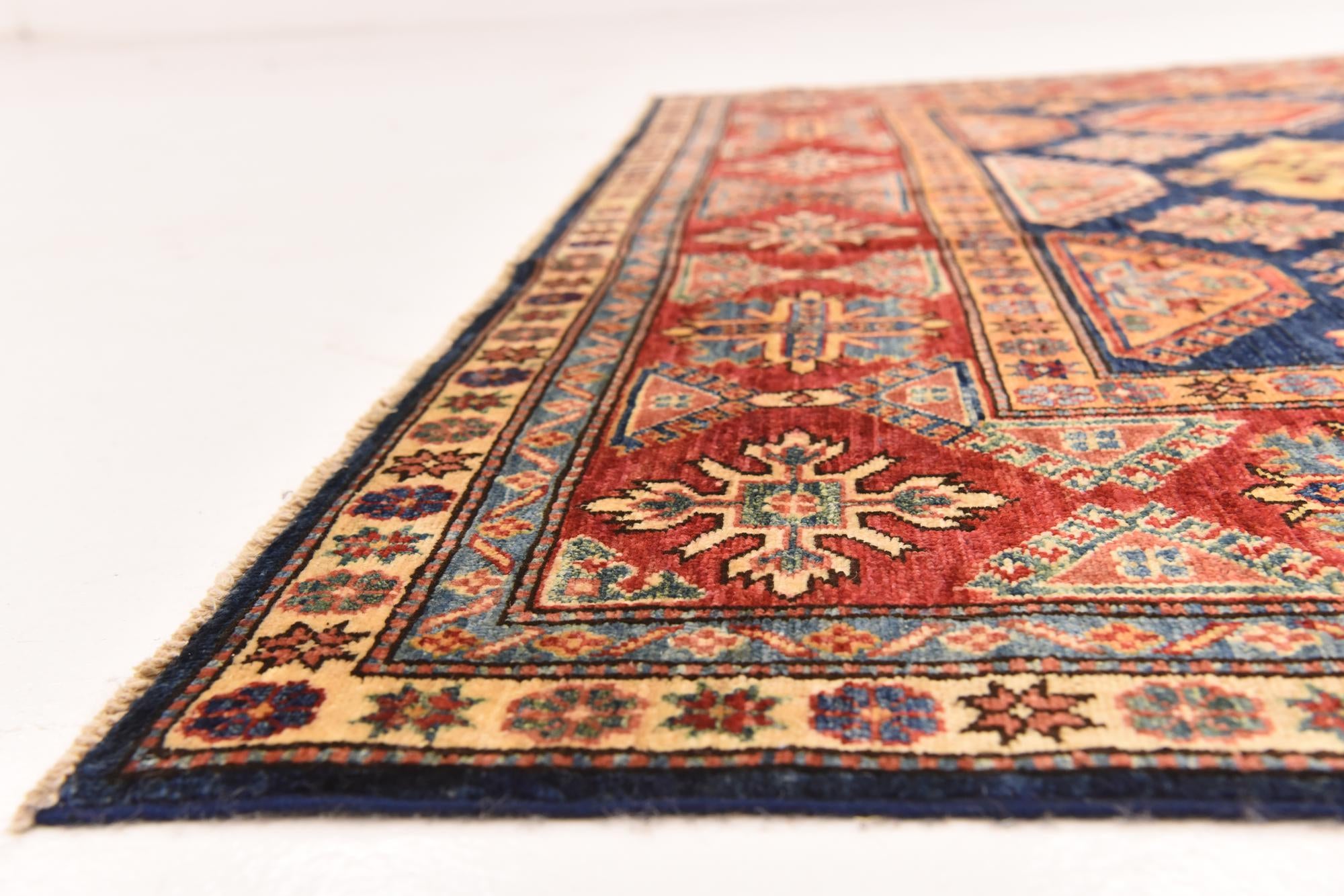6' 6 x 10' Hand Knotted Kazak Oriental Rug