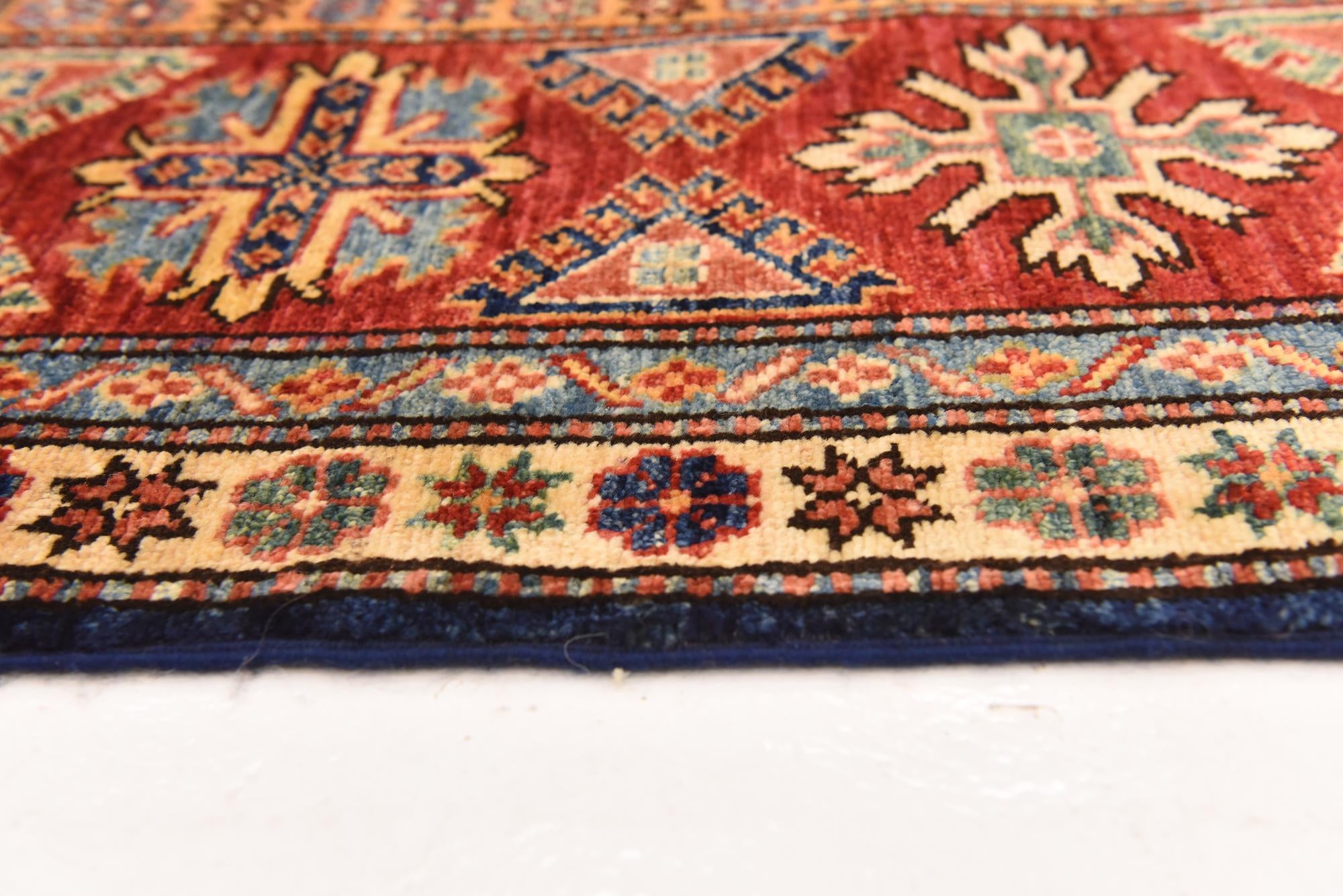 6' 6 x 10' Hand Knotted Kazak Oriental Rug