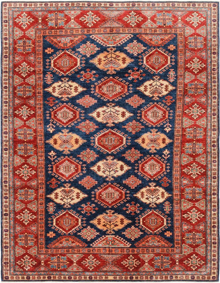Detail image of 6' 6 x 10' Hand Knotted Kazak Oriental Rug
