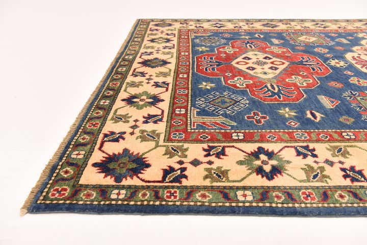 6' 1 x 9' Hand Knotted Kazak Rug