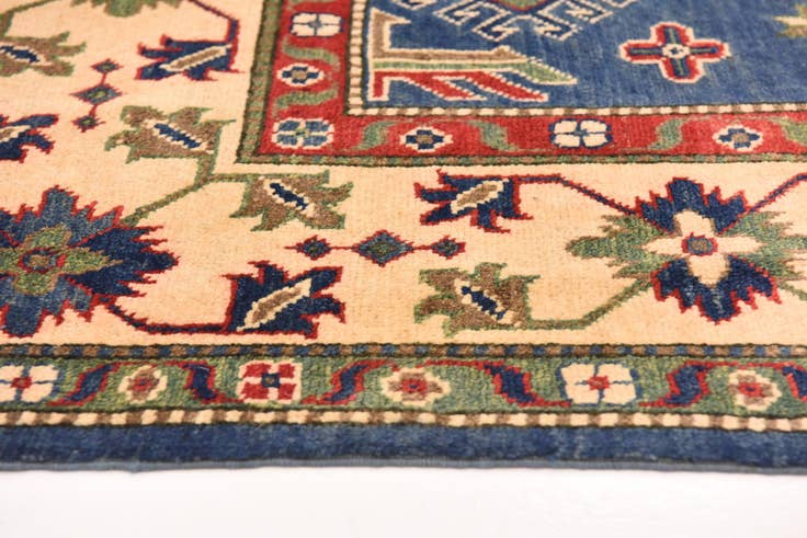 Detail image of 6' 1 x 9' Hand Knotted Kazak Rug
