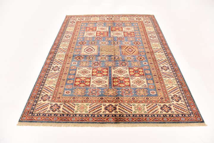 5' 9 x 7' 4 Hand Knotted Kazak Oriental Rug