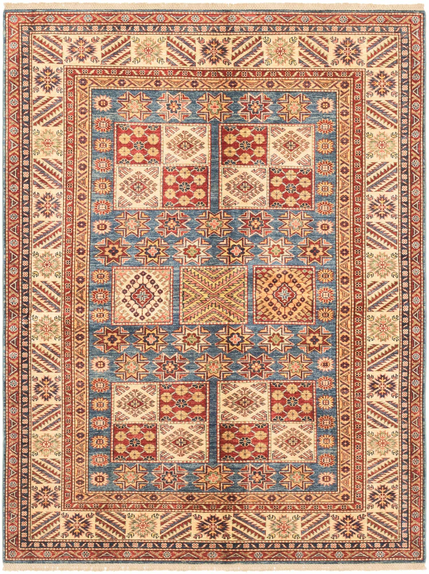 5' 9 x 7' 4 Hand Knotted Kazak Oriental Rug