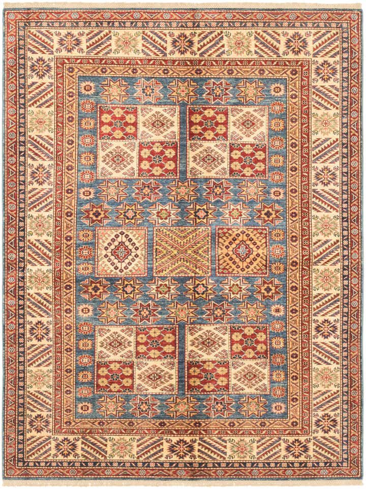 5' 9 x 7' 4 Hand Knotted Kazak Oriental Rug