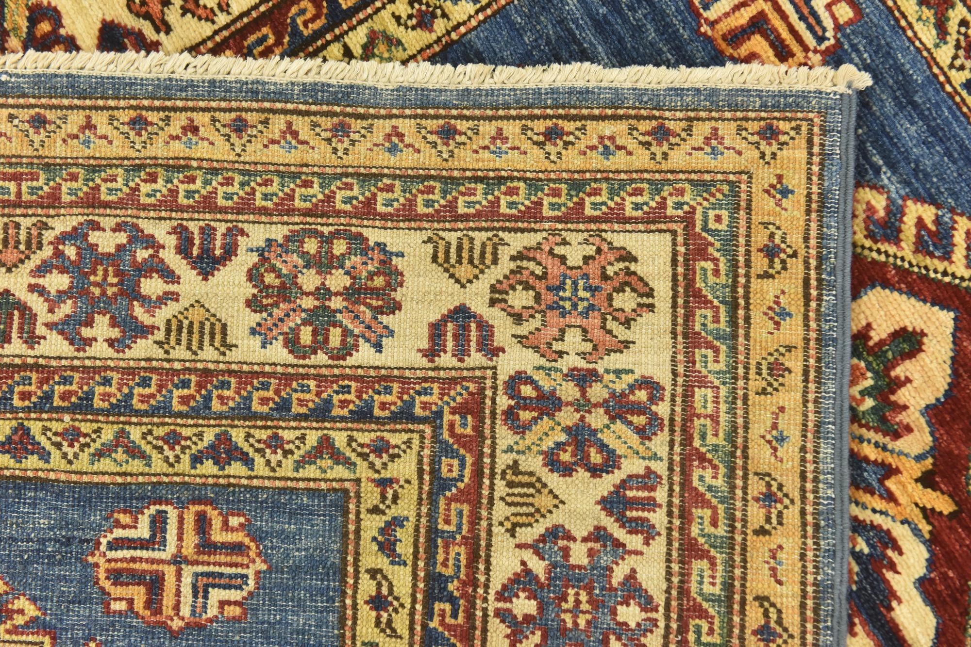 3' 5 x 4' 10 Hand Knotted Kazak Oriental Rug