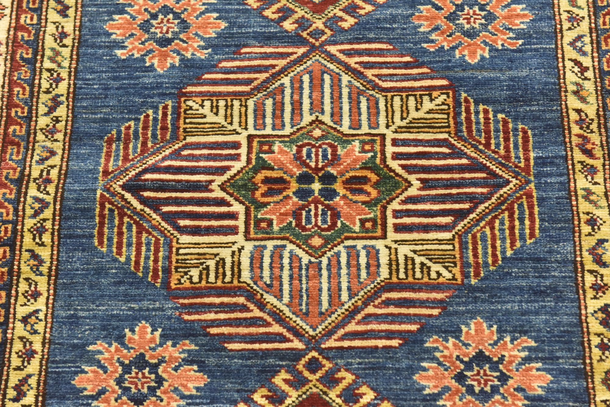 3' 5 x 4' 10 Hand Knotted Kazak Oriental Rug