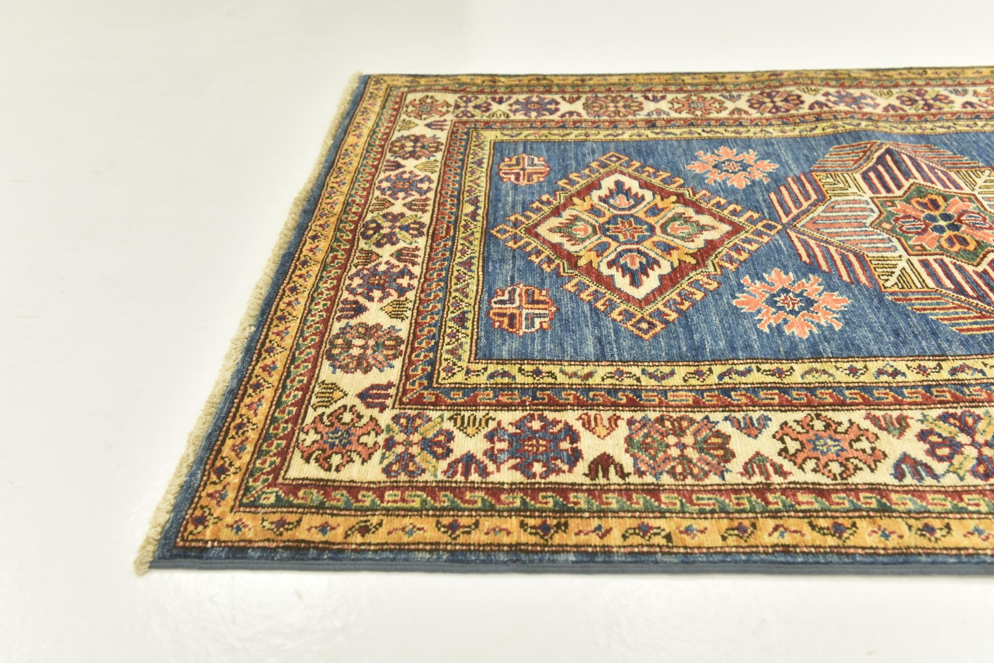 3' 5 x 4' 10 Hand Knotted Kazak Oriental Rug