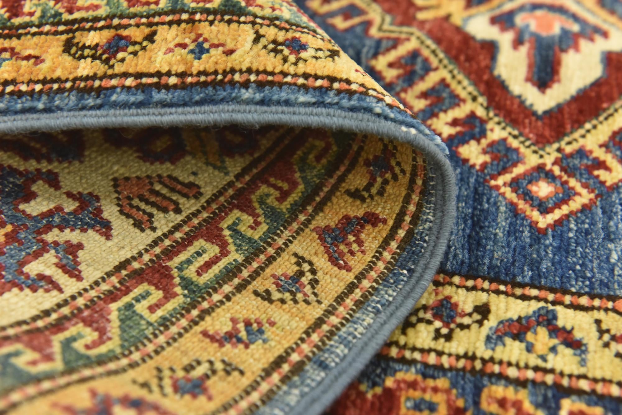 3' 5 x 4' 10 Hand Knotted Kazak Oriental Rug
