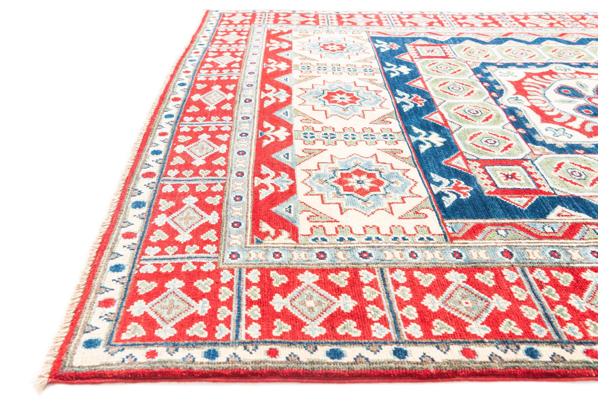 5' x 6' 8 Hand Knotted Kazak Rug
