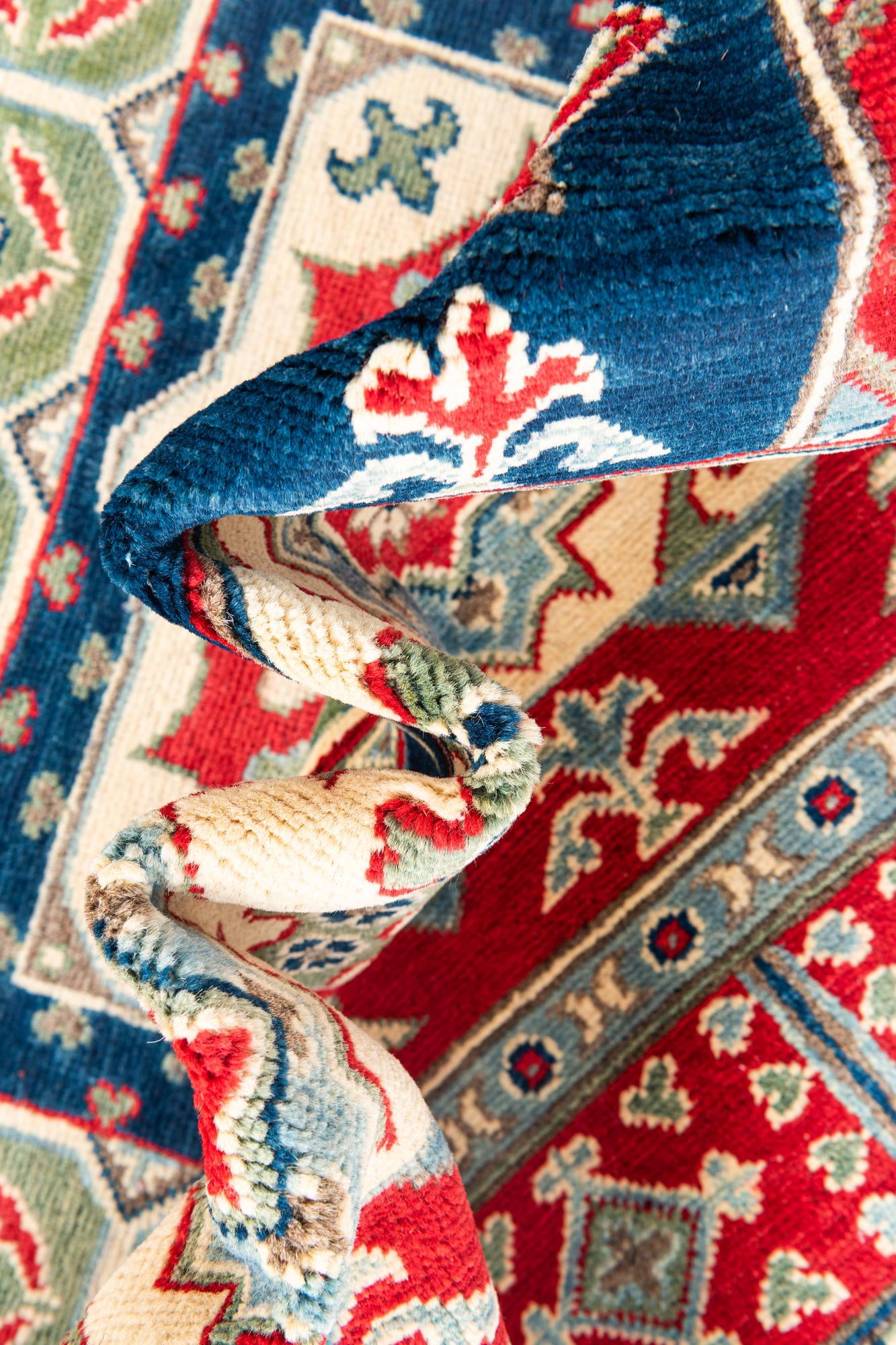 5' x 6' 8 Hand Knotted Kazak Rug