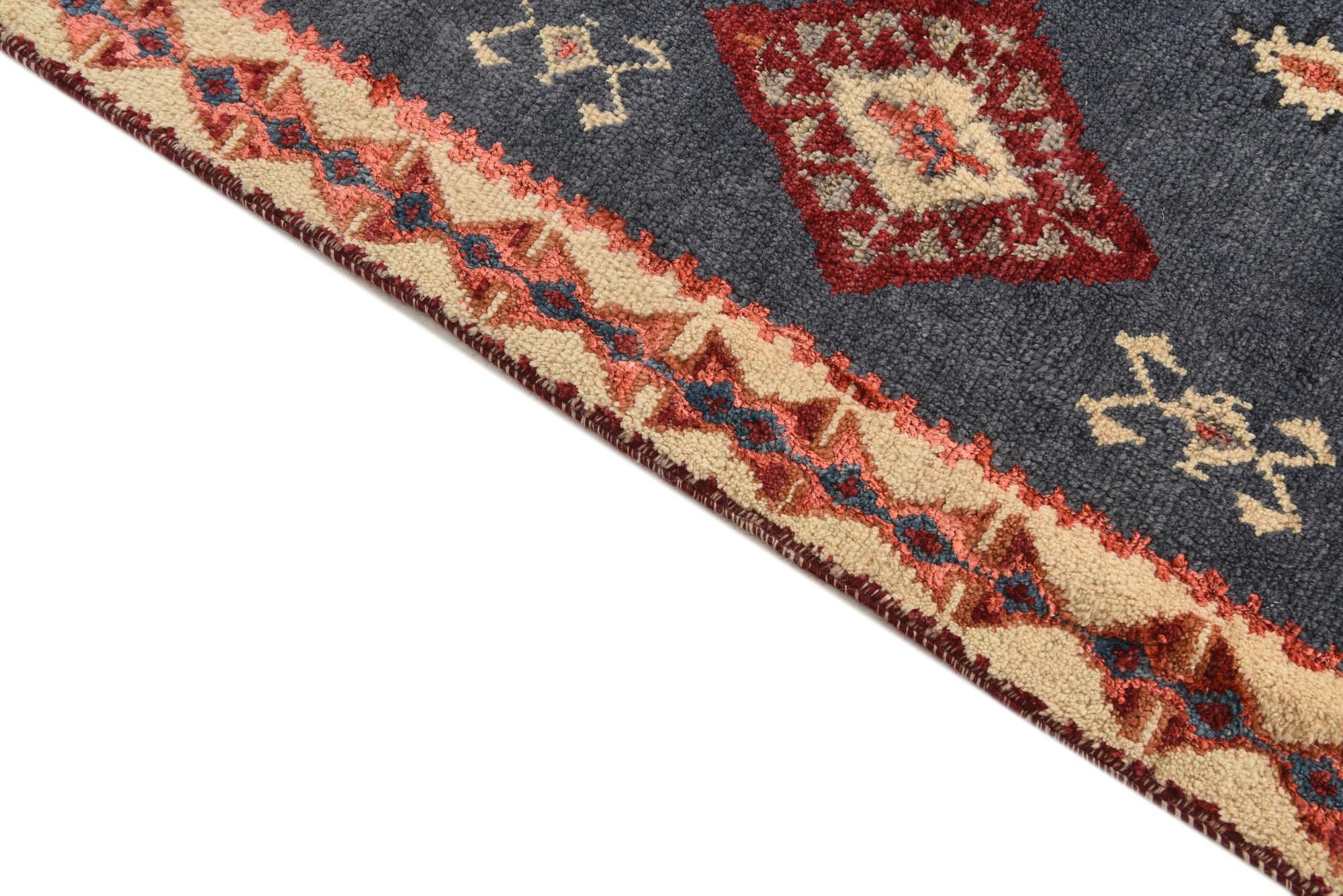 6' 3 x 9' 10 Hand Knotted Kazak Rug