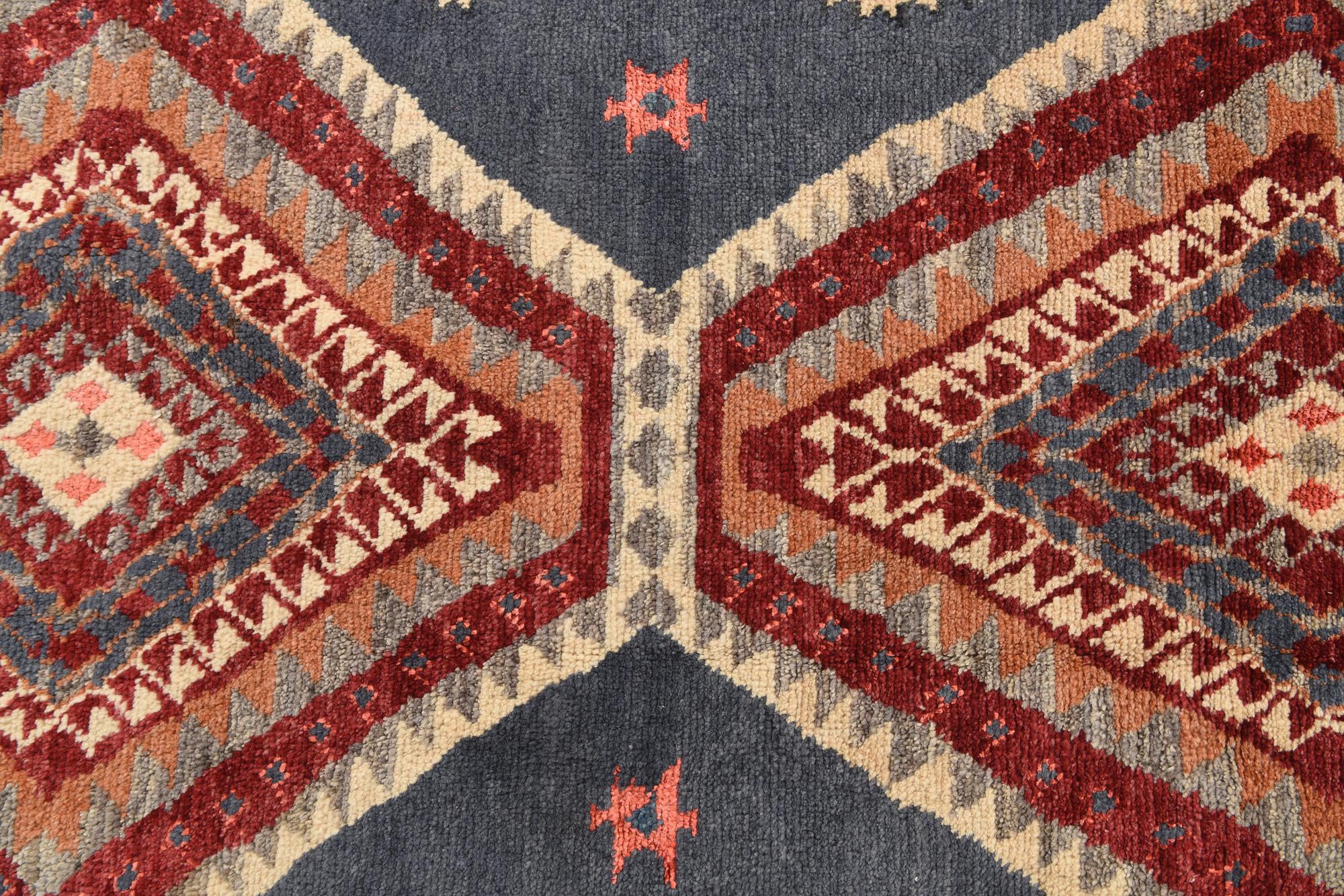 6' 3 x 9' 10 Hand Knotted Kazak Rug