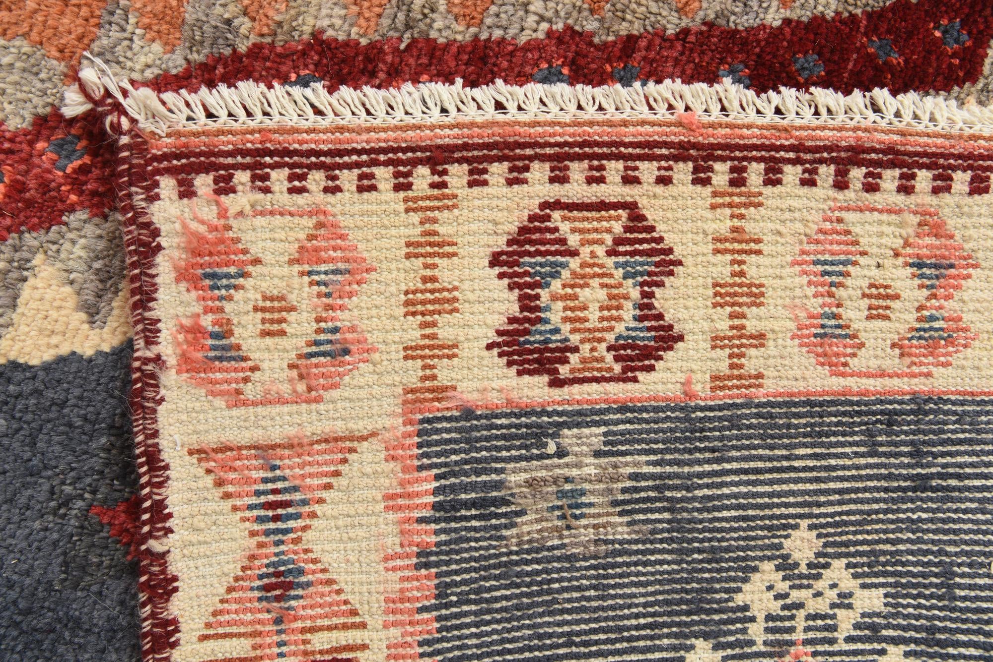 6' 3 x 9' 10 Hand Knotted Kazak Rug