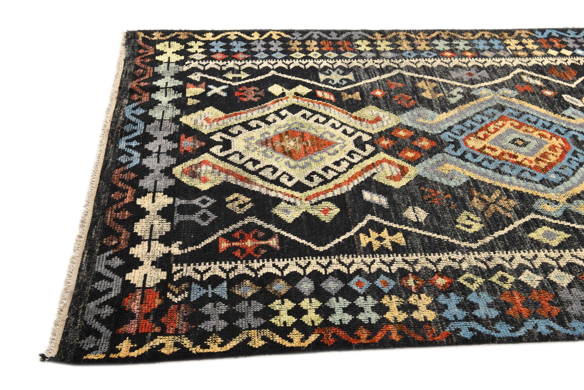 5' 5 x 8' 7 Hand Knotted Kazak Wool Rug