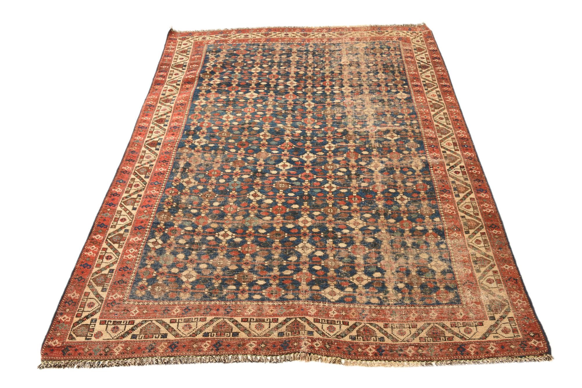 4' 7 x 6' 3 Hand Knotted Kazak Oriental Wool Rug