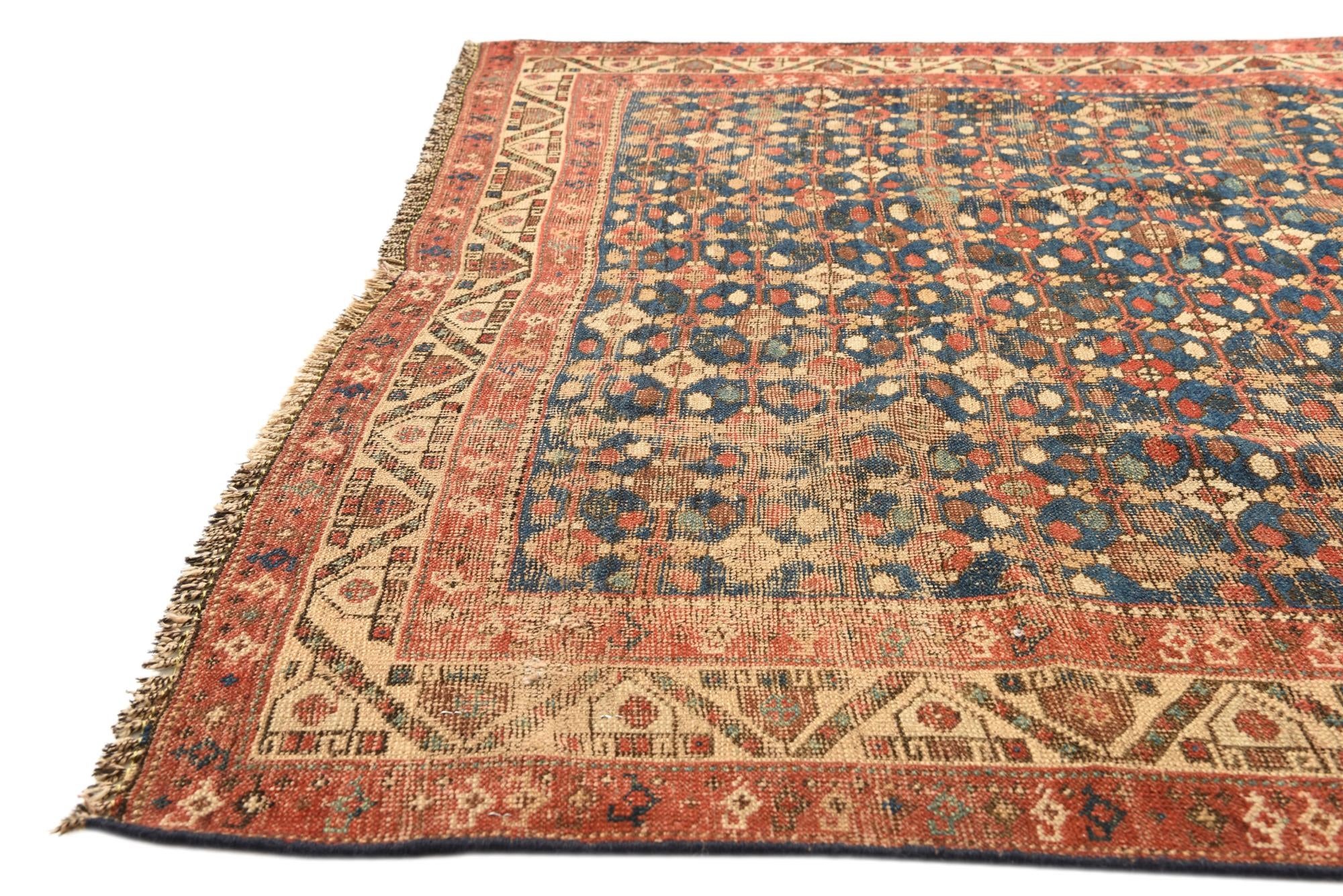 4' 7 x 6' 3 Hand Knotted Kazak Oriental Wool Rug