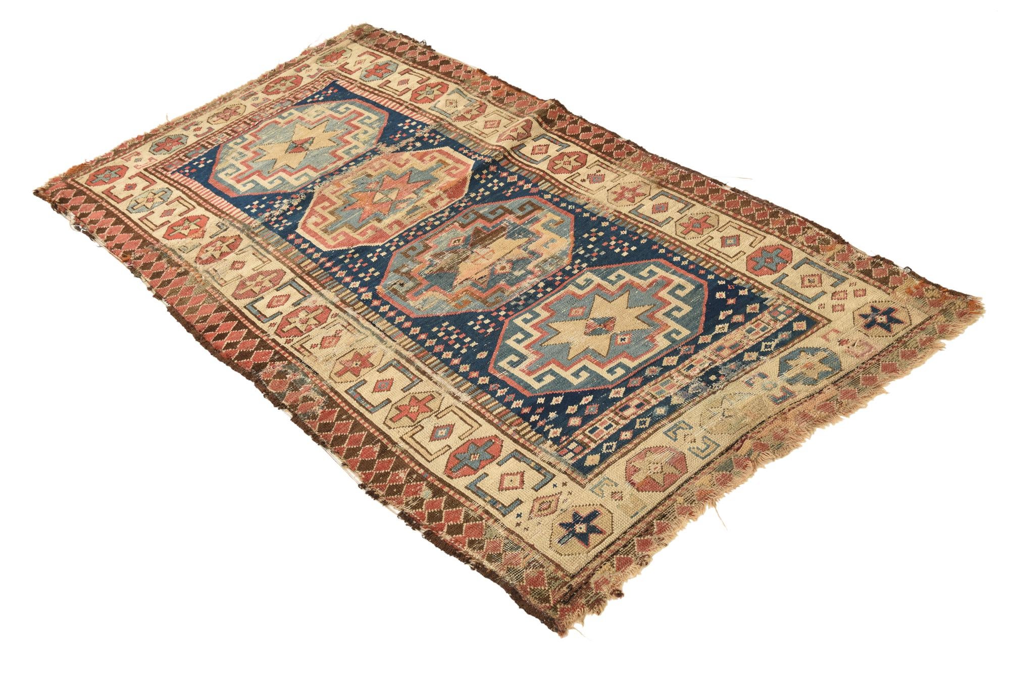 3' 5 x 6' 3 Hand Knotted Kazak Oriental Wool Rug