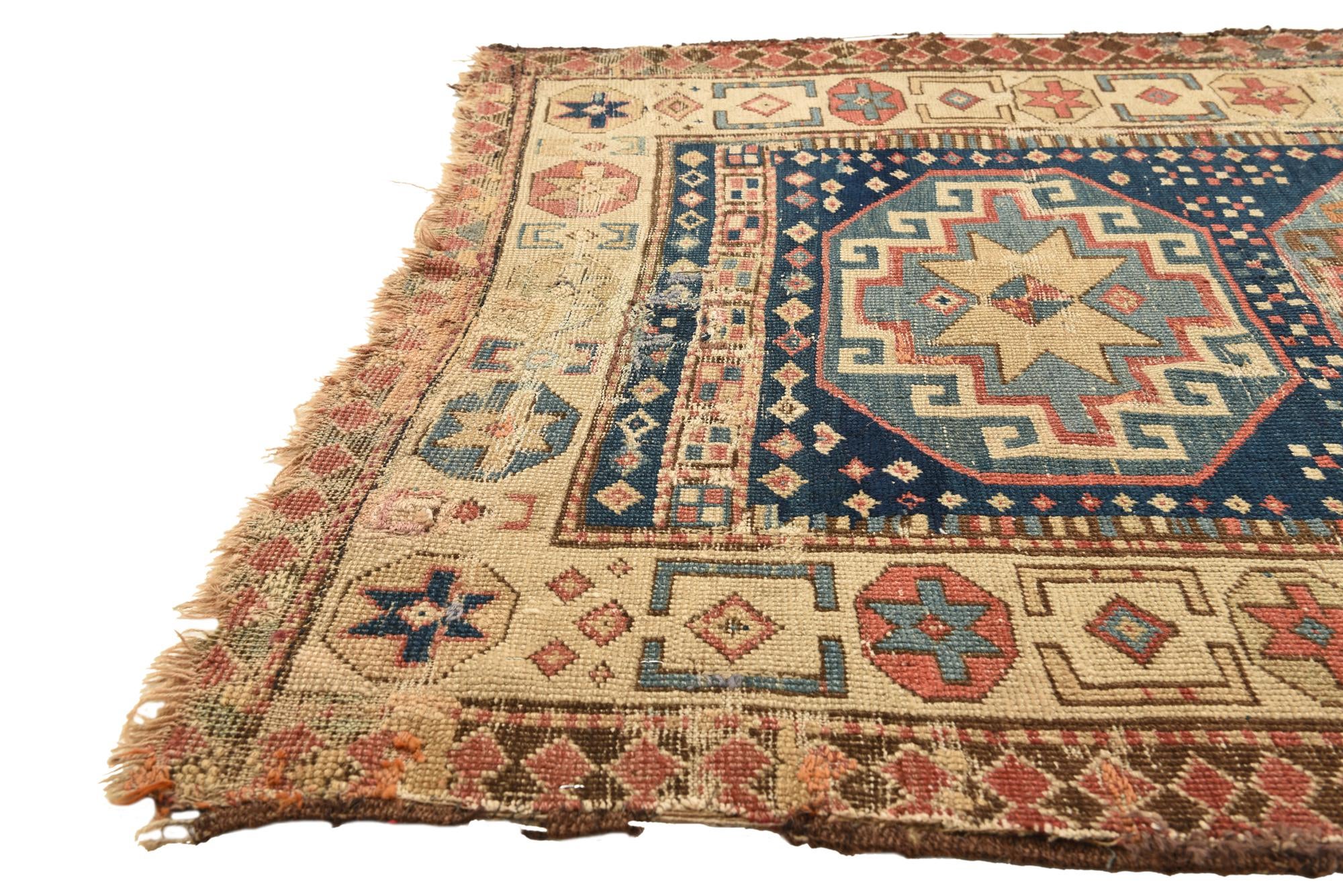 3' 5 x 6' 3 Hand Knotted Kazak Oriental Wool Rug