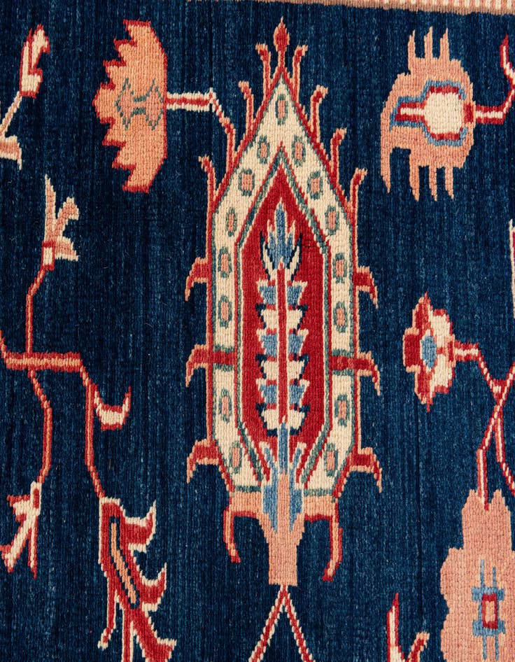 Detail image of 9' 1 x 11' 10  Hand Knotted Kazak Rug