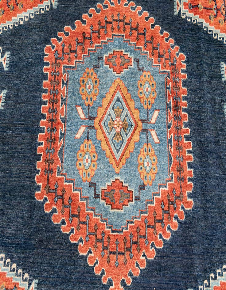 Detail image of 7' 10 x 10'  Hand Knotted Kazak Rug