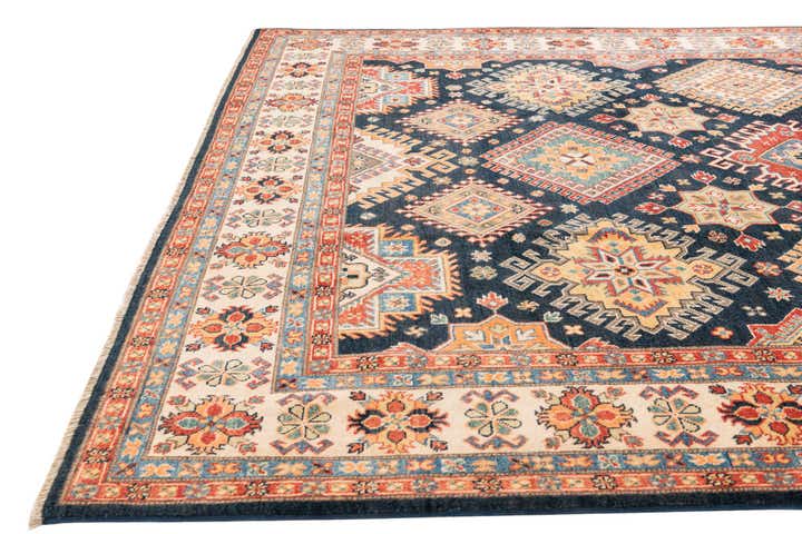 8' x 9' 9 Hand Knotted Kazak Rug