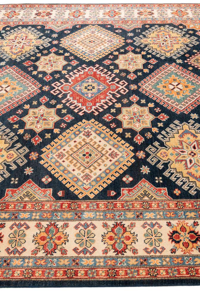 8' x 9' 9 Hand Knotted Kazak Rug