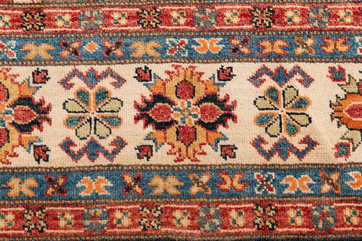 8' x 9' 9 Hand Knotted Kazak Rug