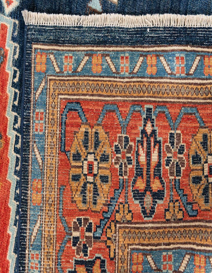 Detail image of 7' 10 x 10'  Hand Knotted Kazak Rug