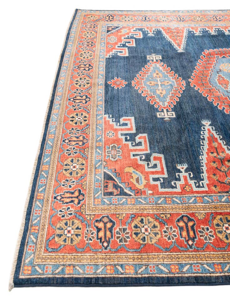 Detail image of 7' 10 x 10'  Hand Knotted Kazak Rug