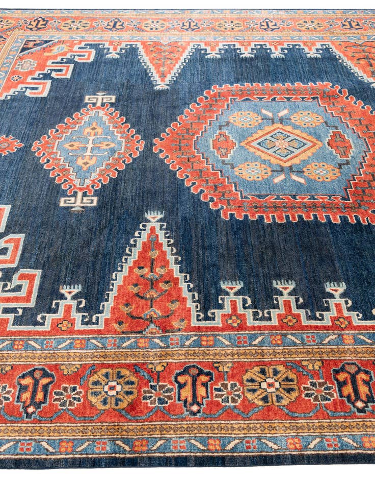 Detail image of 7' 10 x 10'  Hand Knotted Kazak Rug