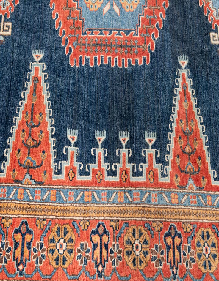 Detail image of 7' 10 x 10'  Hand Knotted Kazak Rug