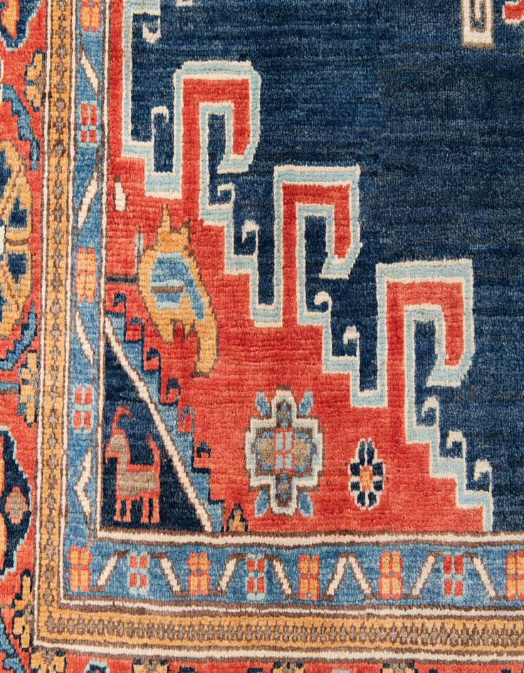 Detail image of 7' 10 x 10'  Hand Knotted Kazak Rug