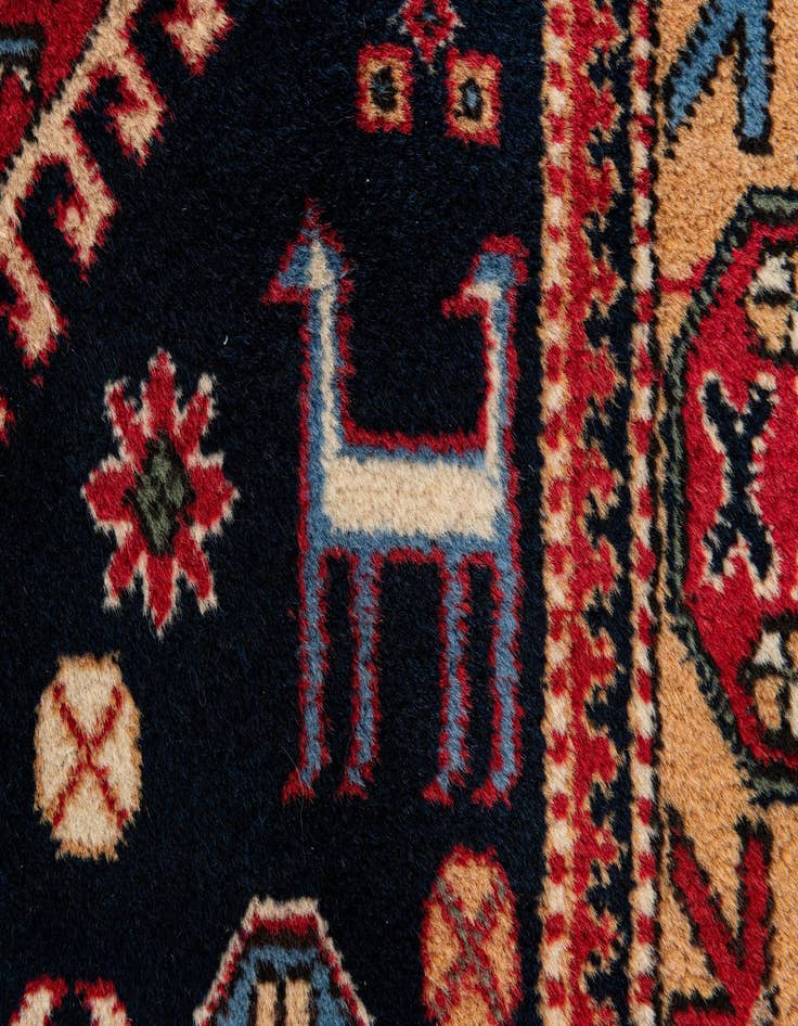 Detail image of 4' 7 x 7' 2  Hand Knotted Kazak Wool Rug