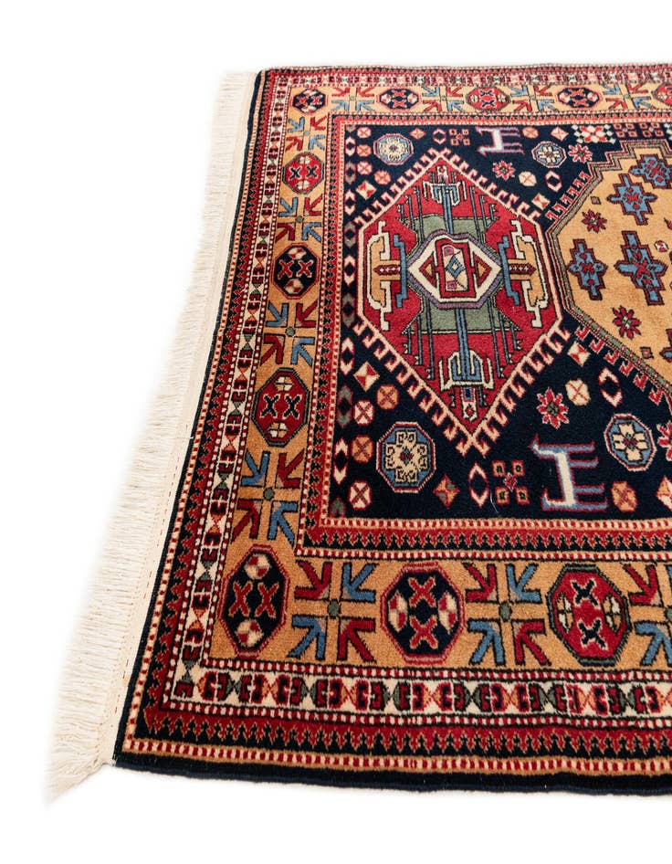 Detail image of 4' 7 x 7' 2  Hand Knotted Kazak Wool Rug