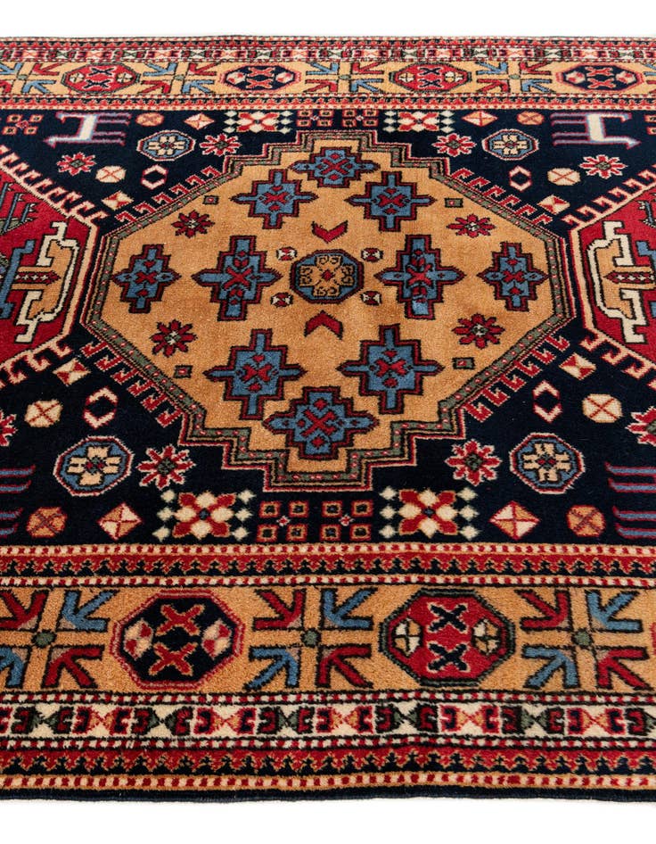 Detail image of 4' 7 x 7' 2  Hand Knotted Kazak Wool Rug
