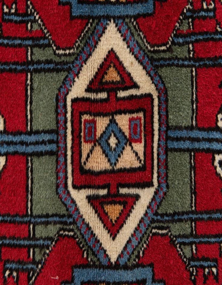 Detail image of 4' 7 x 7' 2  Hand Knotted Kazak Wool Rug