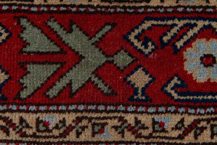 3' 11 x 7' 5 Hand Knotted Kazak Wool Rug