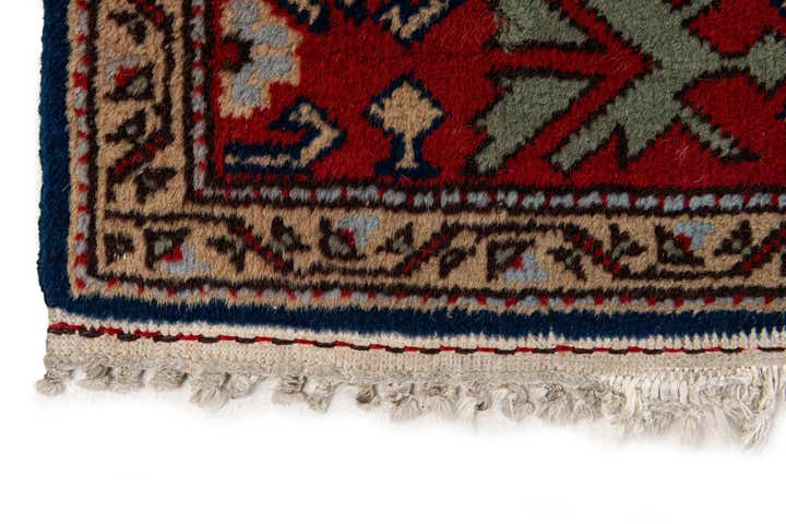 3' 11 x 7' 5 Hand Knotted Kazak Wool Rug