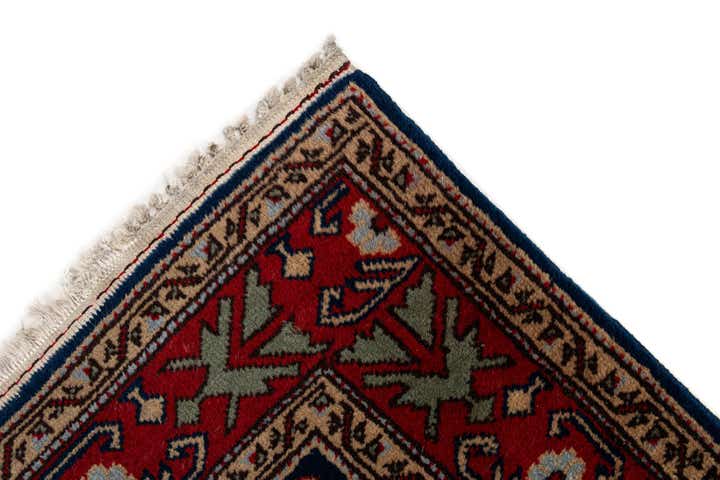 3' 11 x 7' 5 Hand Knotted Kazak Wool Rug